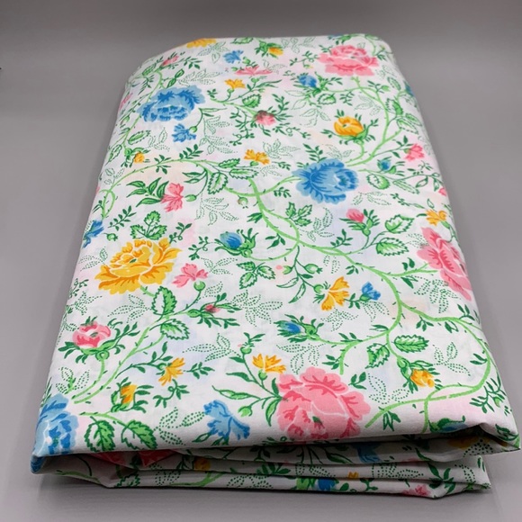 jcpenney Bedding Vintage Jc Penney Queen Percale Flat Floral Sheet